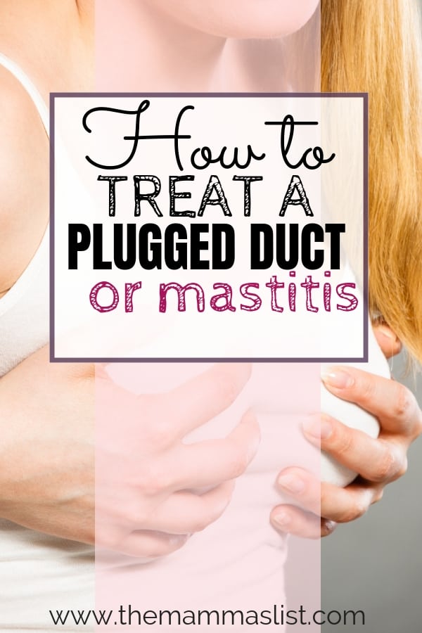 How to tell if you have a plugged duct or mastitis, & what to do to fix each issue. How to get rid of a common new-mom problem that makes nursing painful!