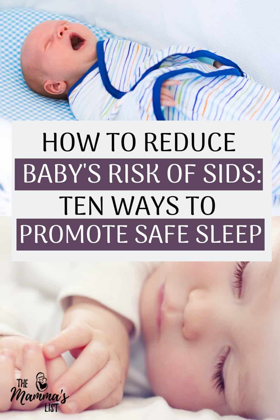 Following best practices of safe sleep is the #1 way to reduce your baby's risk of SIDS and give you peace of mind. As a new mom baby sleep and SIDS are two of the biggest things I worried about. Click through to check out what you need to know about safe sleep, and utilize to ensure you're using safe sleep practices from day one!