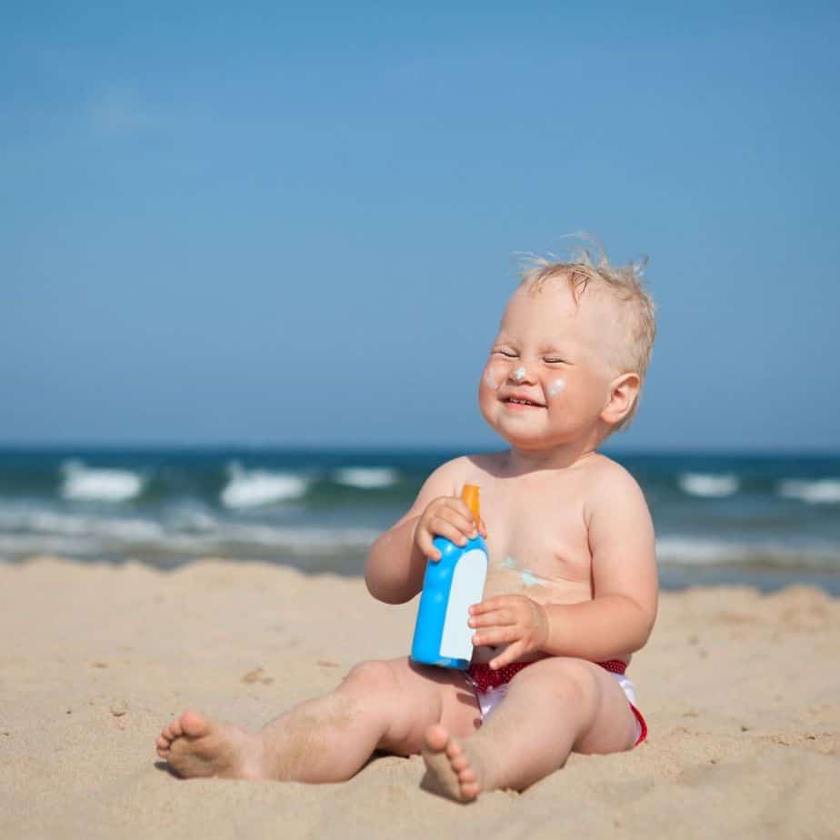 beach with a baby or toddler