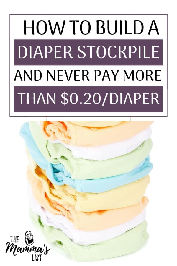 Diapers are SO expensive. Check out how we stock pile diapers when they're on sale to snag all the diaper deals available. If you know when and how to buy them, you can get brand name diapers for less than $0.20 each, more than 50% off retail price. Don't pay full price for the 10-12 diapers a day you'll need for your newborn. Stock up on diaper deals now!