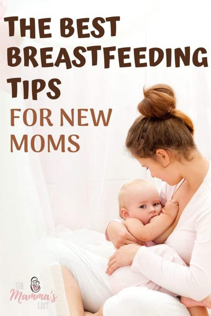 breastfeeding tips and hacks for new moms pin