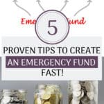 Five strategies guaranteed to help you save money and build an emergency fund fast. Take away the stress and worry from finances by beginning your emergency fund now! Check out the five tips we used to save over six months of living expenses in less than a year!