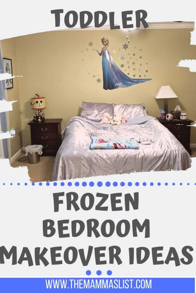 Planning to transition our little girl into a toddler room was really fun. We researched a ton of toddler girl bedroom ideas and toddler girl bedroom inspiration before finally settling on a Frozen toddler girl bedroom theme. Luckily there were a ton of Frozen items out when we made the transition and her toddler bedroom makeover was awesome.