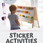 There are so many benefits of sticker activities for toddlers and preschoolers. From behavioral reinforcement to fine motor skill development, sticker activities are awesome. Find out 15 fun and easy sticker activities for toddlers that you can do today. Learning colors, letters, and shapes are only some of the benefits toddlers can get from stickers. Bonus - they're a low mess activity!